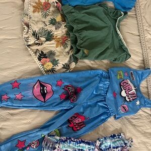 Juicy Couture Blue and Green Kids Matching Sets